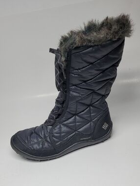 Columbia Omni Heat Omni Grip Winter Boots Quilted Faux Fur Insulated 200g Sz 9